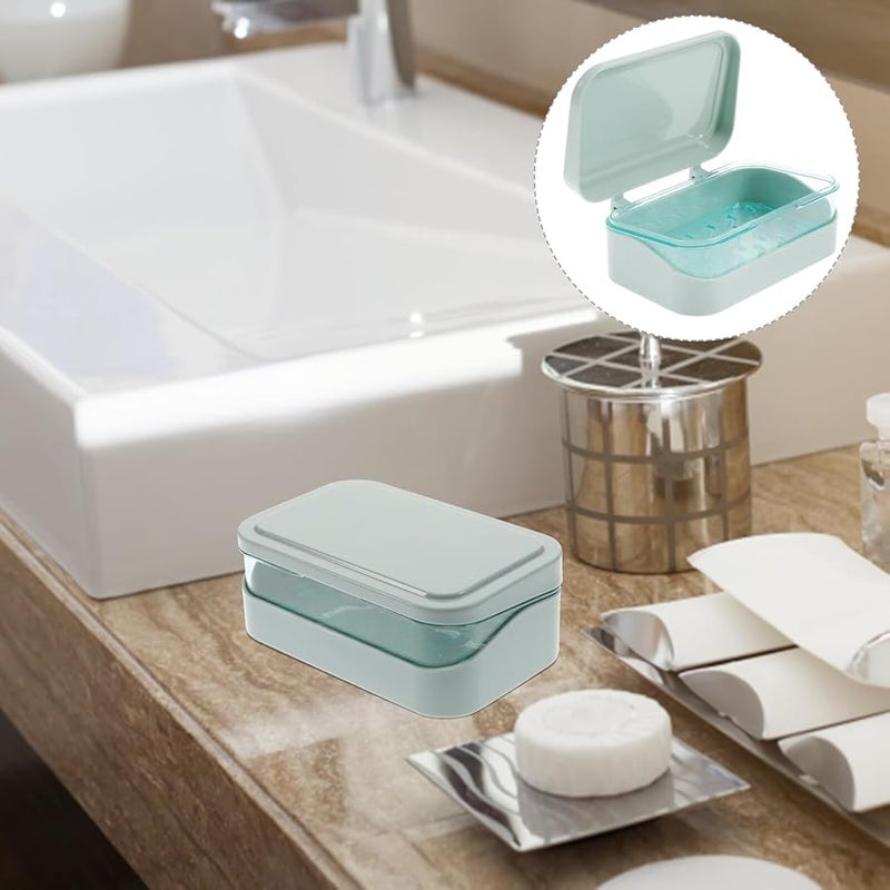 Sturdy Blue Soap Box Holder With Drainage Multi Use Bathroom Kitchen Shower Organizer - Image 4